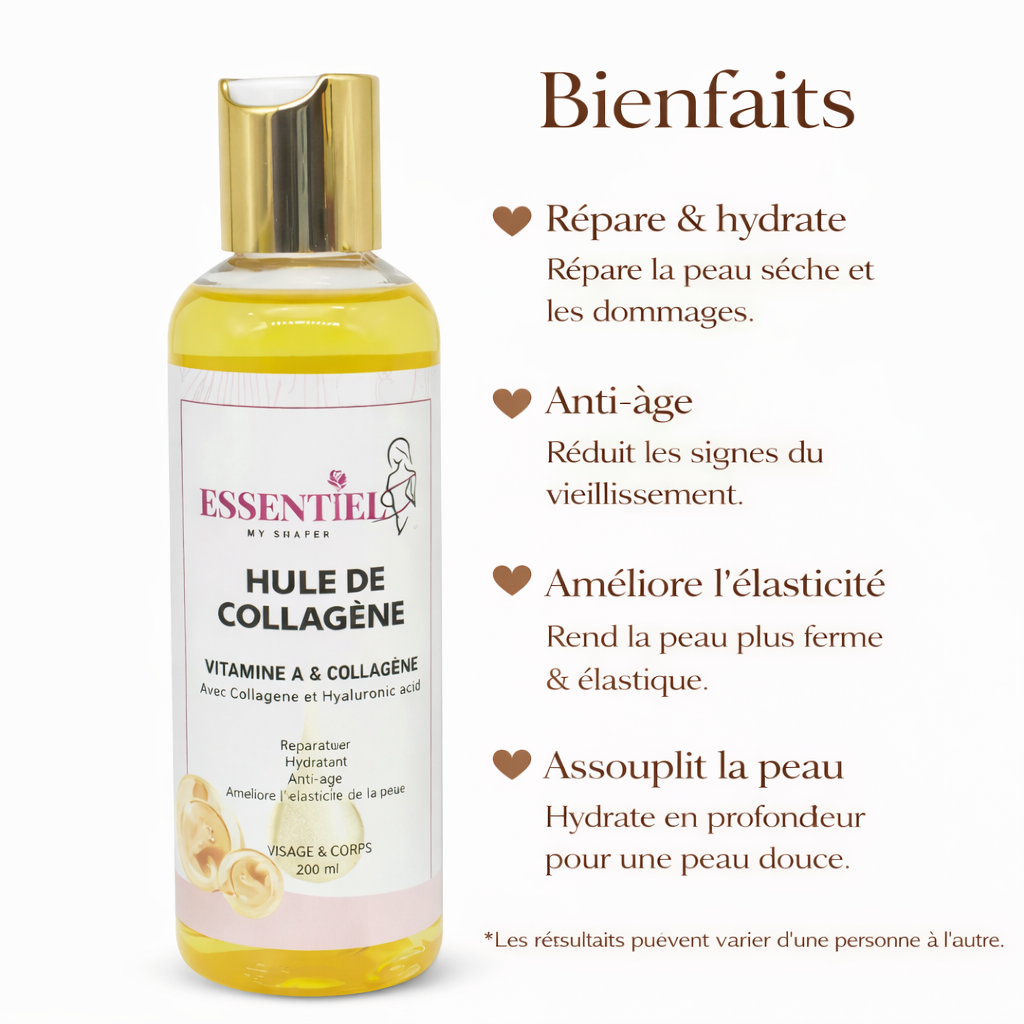 Huile de collagène avec Vitamine A et Acide Hyaluronique