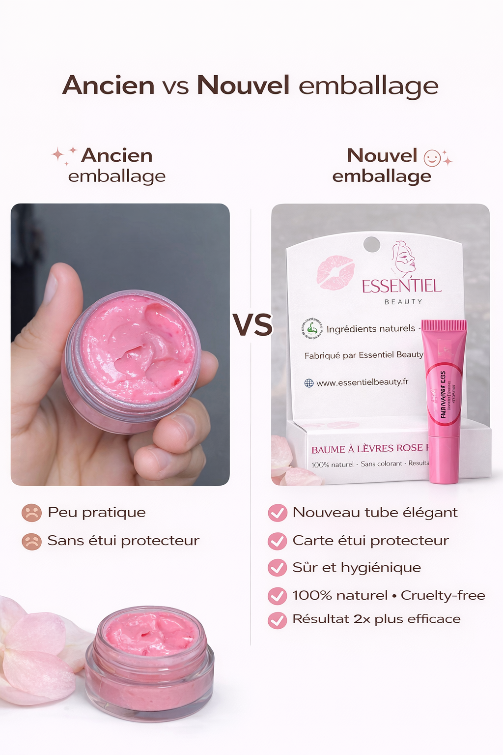 BAUME À LÈVRE ROSE PERMANENT