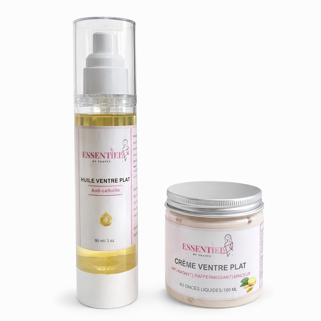 Kit ventre plat, crème et huile nouvelle formule beaucoup plus dosé