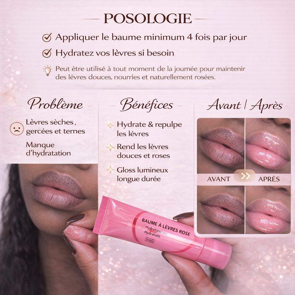 BAUME À LÈVRE ROSE PERMANENT