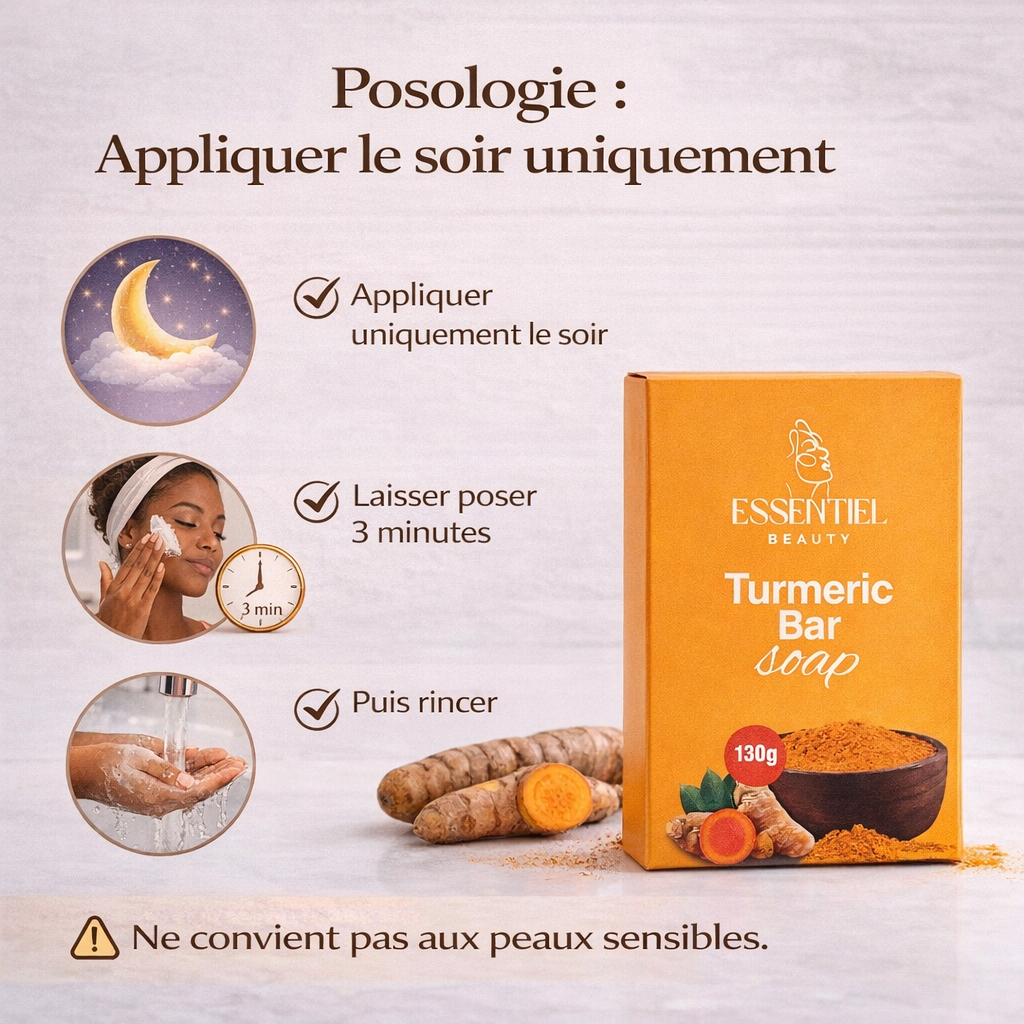 SAVON À L'ACIDE KOJIC (CURCUMA) ANTI IMPERFECTIONS
