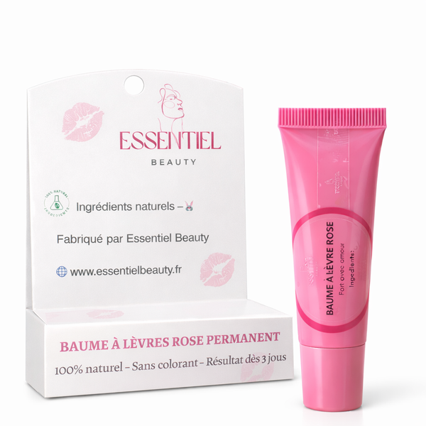 BAUME À LÈVRE ROSE PERMANENT, EXFOLIE, ROSIE ET HYDRATE
