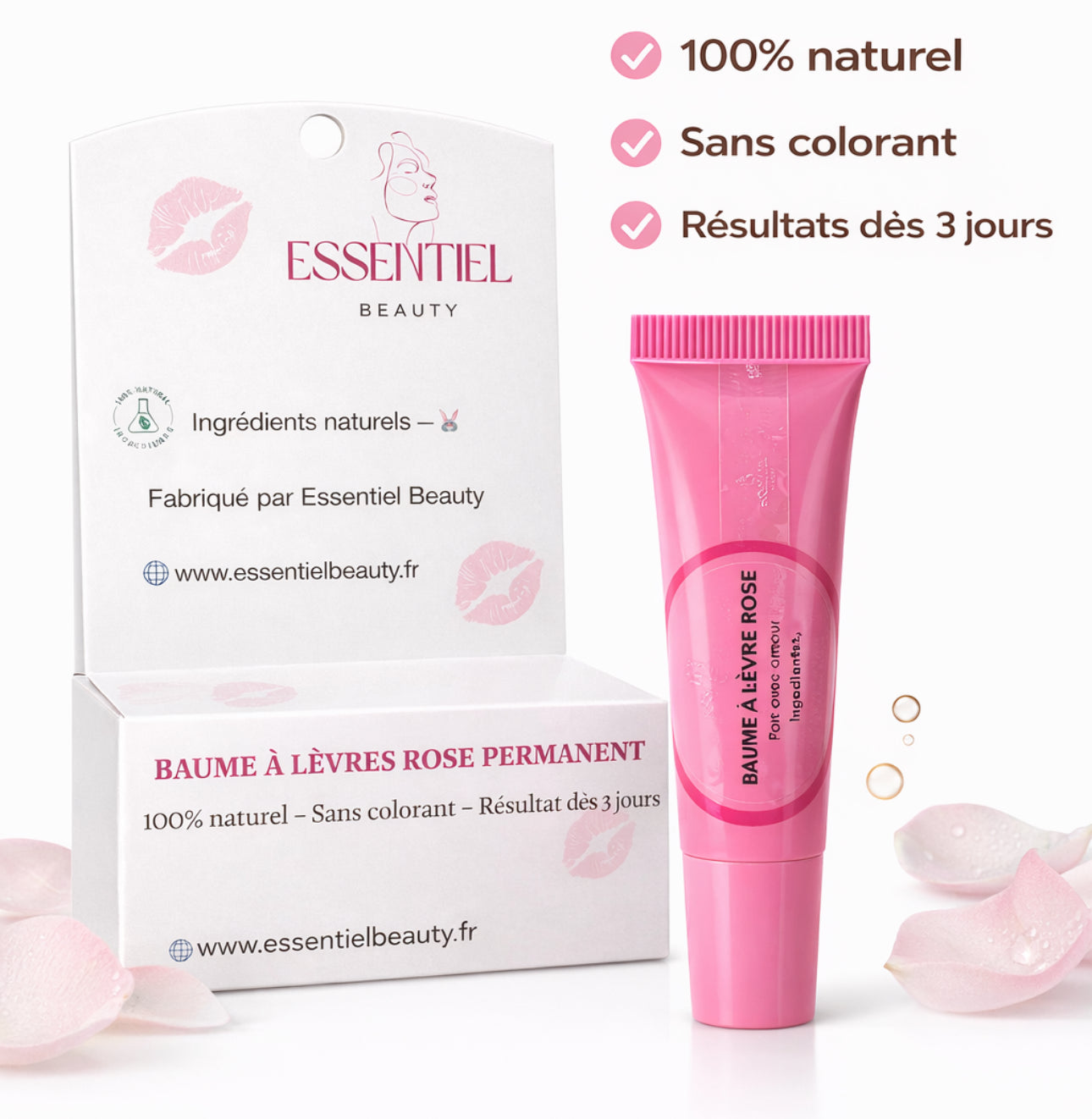 BAUME À LÈVRE ROSE PERMANENT