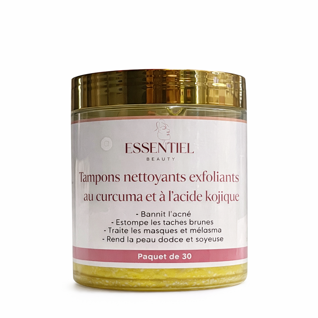 Pads au curcuma pour exfoliation