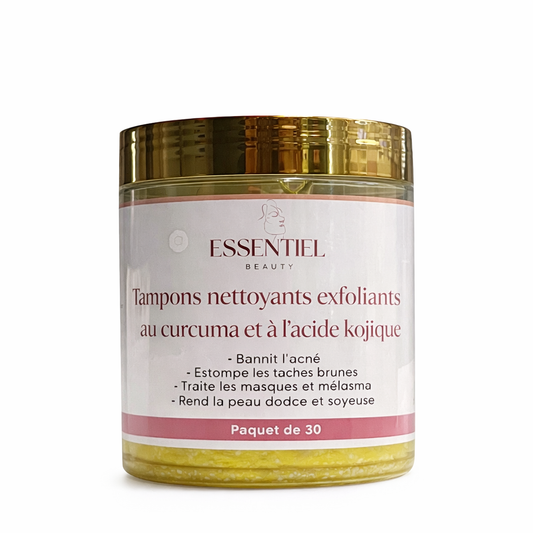 Pads au curcuma pour exfoliation