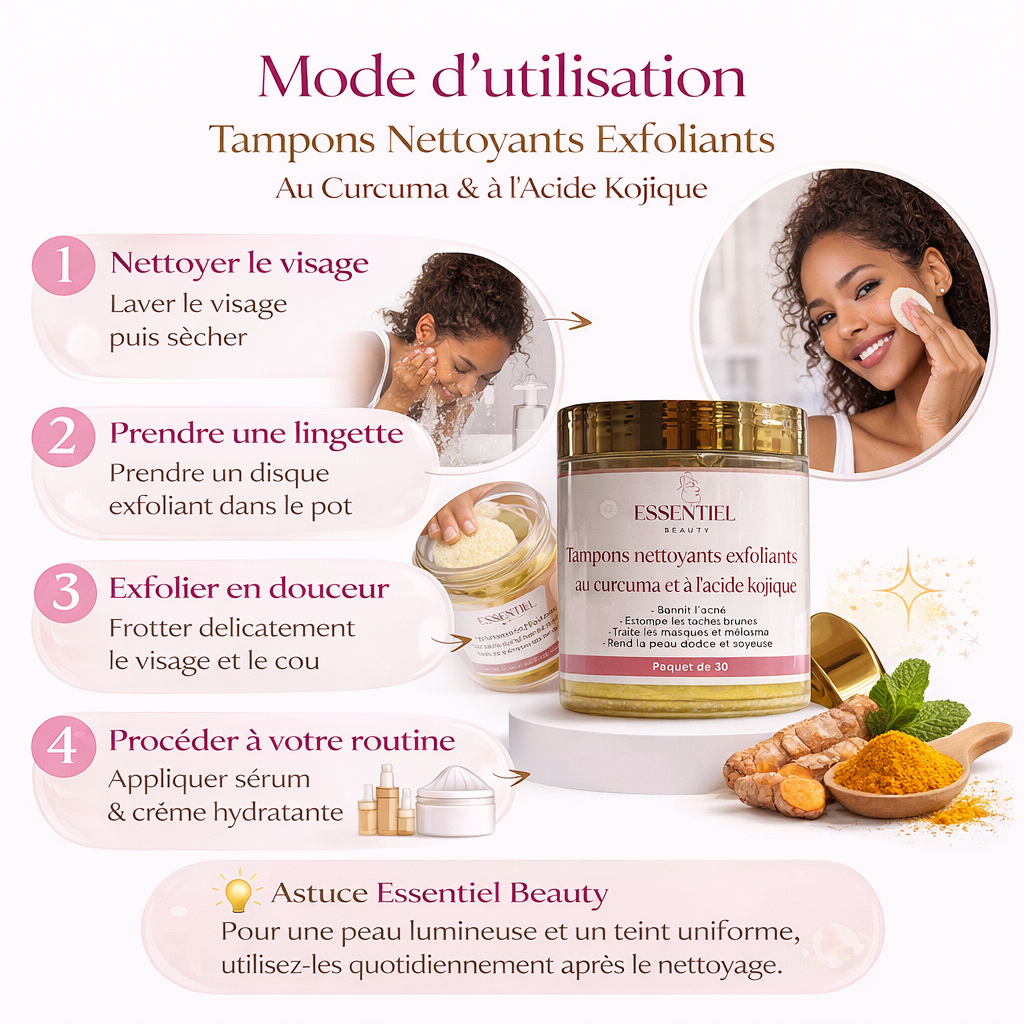 Comment utiliser les pads au curcuma