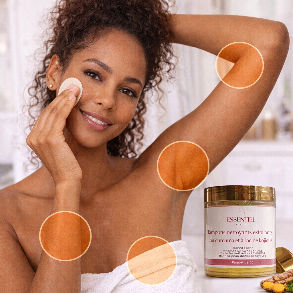 Les partis du corps sur les quelles utiliser les pads au curcuma